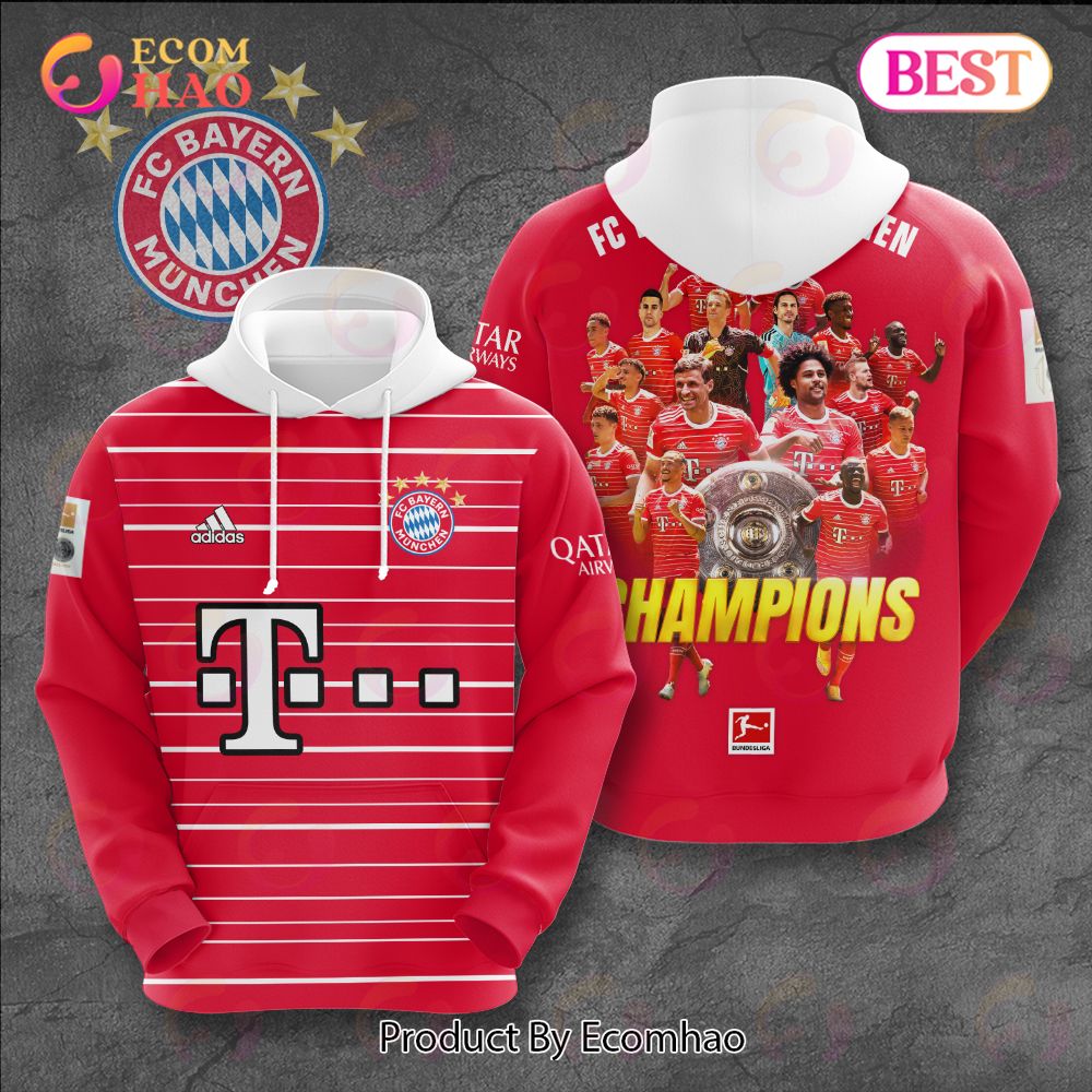 FC Bayern Munchen Champions 3D Hoodie