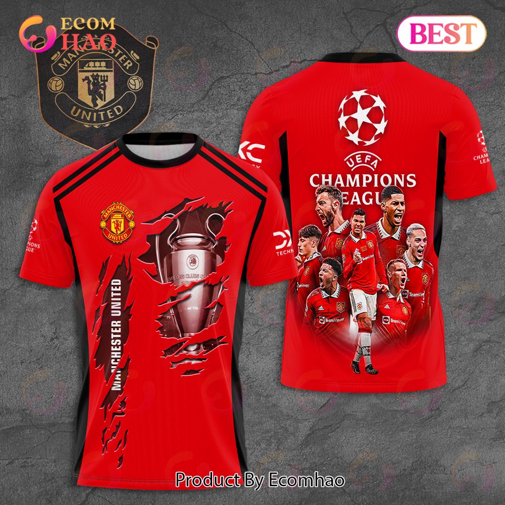 Manchester United UEFA Champions League 3D Apparels