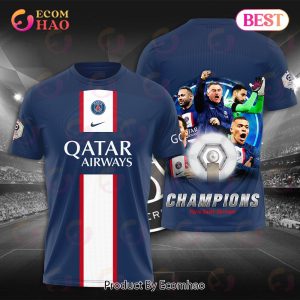 Paris Saint-Germain Champions 3D Hoodie Paris Saint-Germain Champions 3D Hoodie