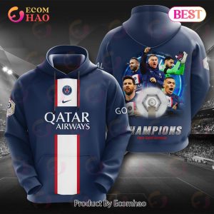 Paris Saint-Germain Champions 3D Hoodie