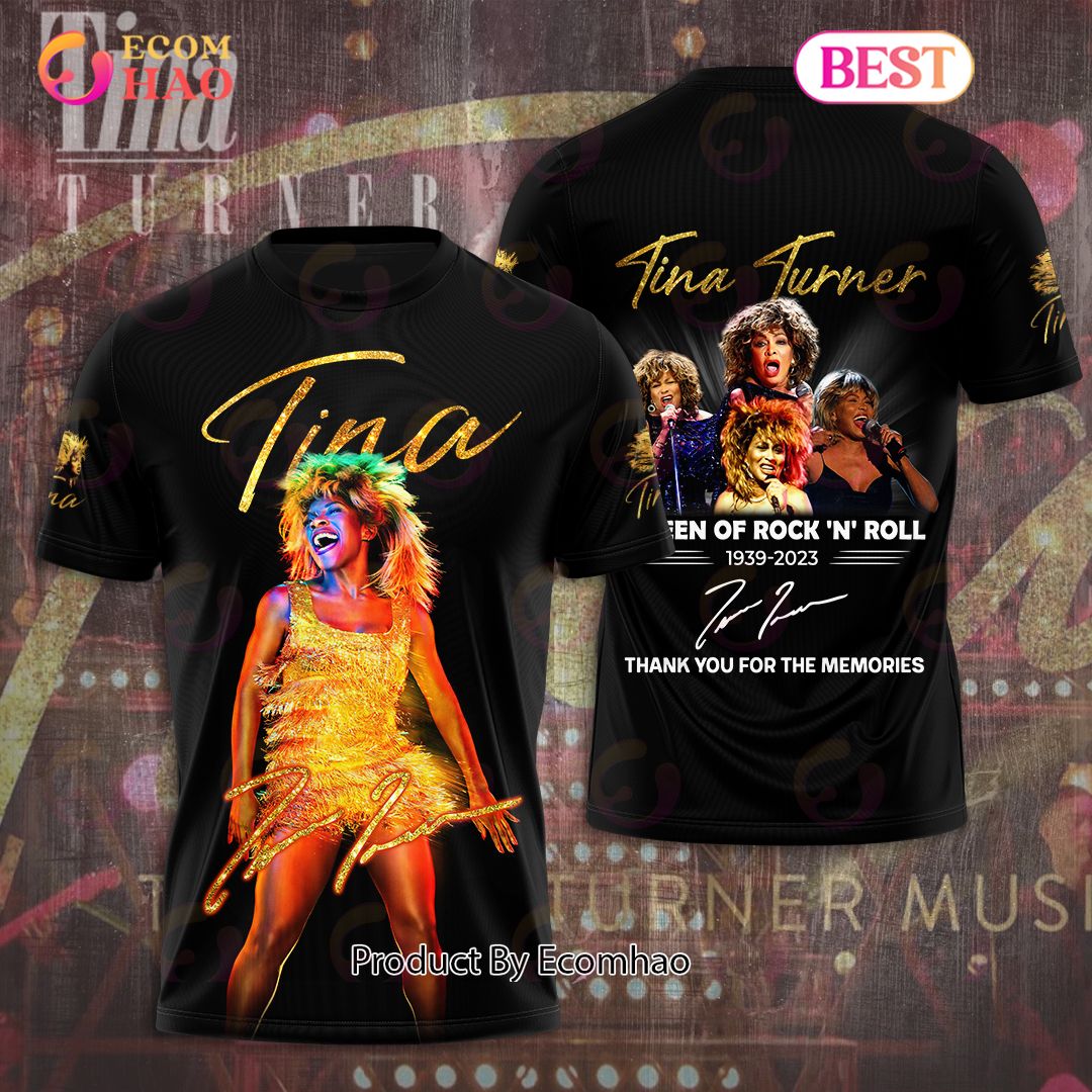 Tina Turner The Queen Of Rock ‘n’ Roll 1939 – 2023 Thank You For The Memories 3D Apparels