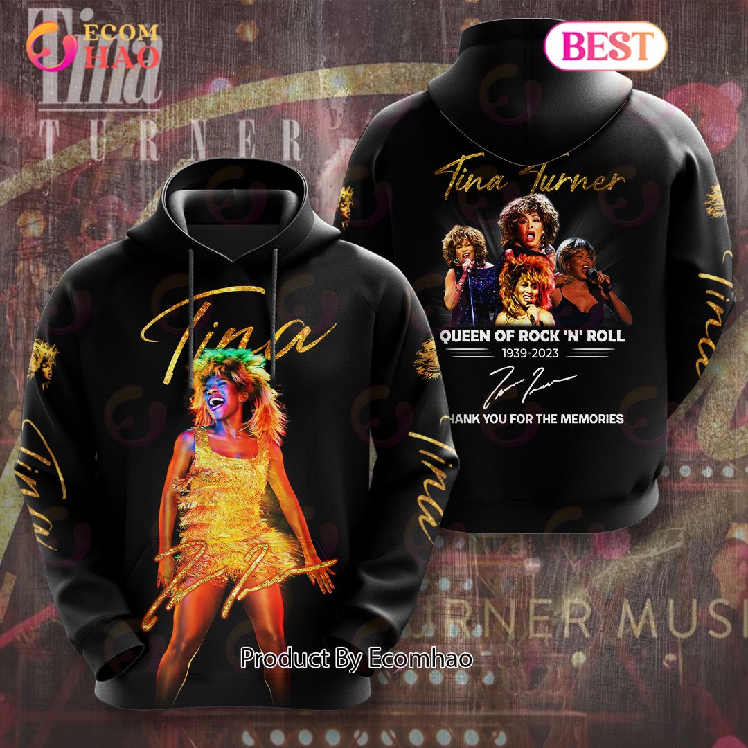 Tina Turner The Queen Of Rock ‘n’ Roll 1939 – 2023 Thank You For The Memories 3D Apparels