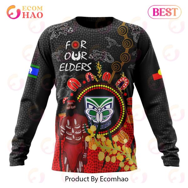 Personalized NRL New Zealand Warriors Special Design For NAIDOC Week For Our Elders 3D Hoodie