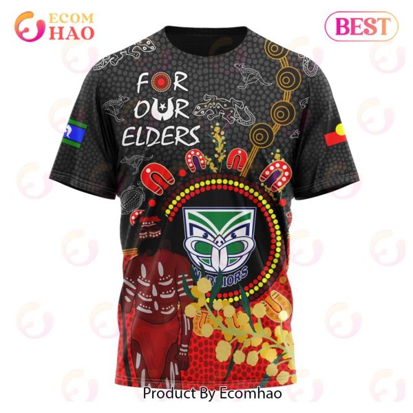Personalized NRL New Zealand Warriors Special Design For NAIDOC Week For Our Elders 3D Hoodie