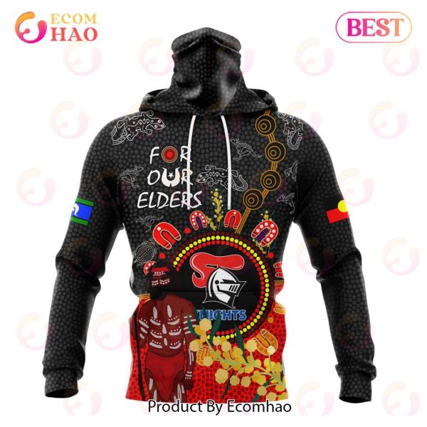 Personalized NRL Newcastle Knights Special Design For NAIDOC Week For Our Elders 3D Hoodie