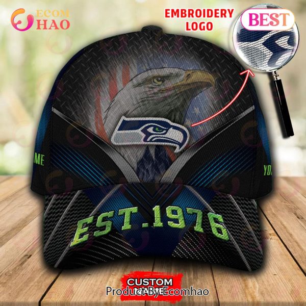 NFL Seattle Seahawks By Age And Year Established Custom Name Embroidery Cap