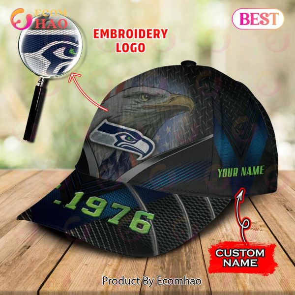 NFL Seattle Seahawks By Age And Year Established Custom Name Embroidery Cap