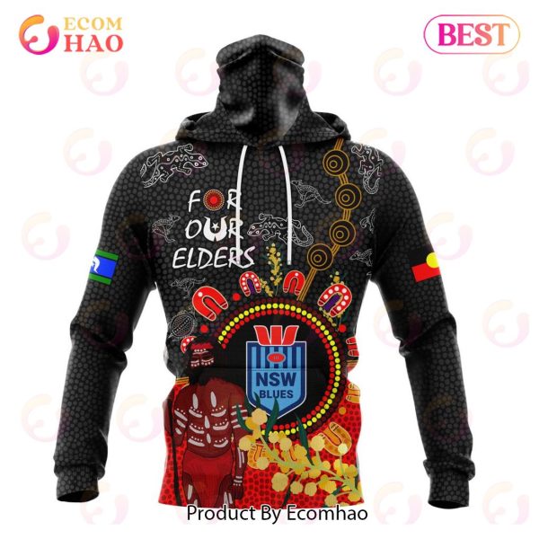 NSW Blues Special Design For NAIDOC Week For Our Elders 3D Hoodie