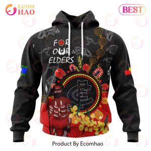 Personalized AFL Carlton Football Club Special Design For NAIDOC Week For Our Elders 3D Hoodie