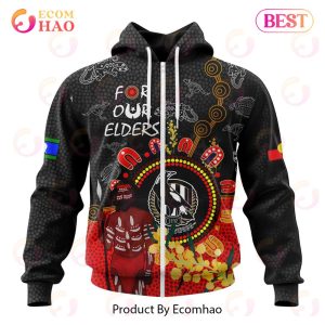 Personalized AFL Collingwood Football Club Special Design For NAIDOC Week For Our Elders 3D Hoodie