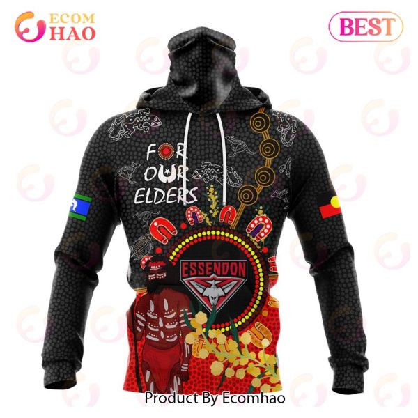 Personalized AFL Essendon Football Club Special Design For NAIDOC Week For Our Elders 3D Hoodie
