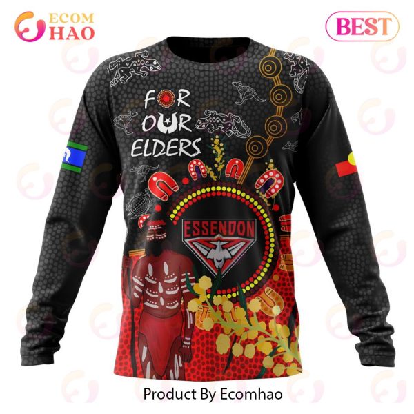 Personalized AFL Essendon Football Club Special Design For NAIDOC Week For Our Elders 3D Hoodie