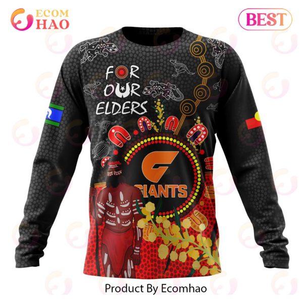 Personalized AFL Greater Western Sydney Giants Special Design For NAIDOC Week For Our Elders 3D Hoodie