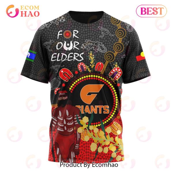 Personalized AFL Greater Western Sydney Giants Special Design For NAIDOC Week For Our Elders 3D Hoodie