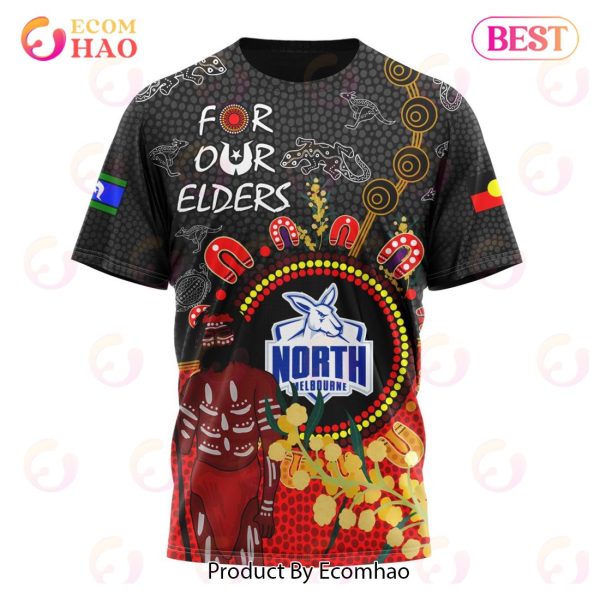 Personalized AFL North Melbourne Football Club Special Design For NAIDOC Week For Our Elders 3D Hoodie