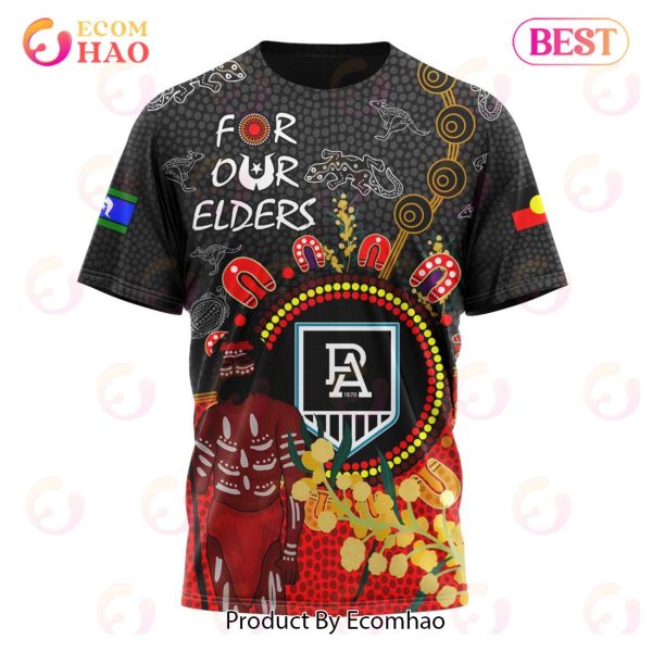 Personalized AFL Port Adelaide Football Club Special Design For NAIDOC Week For Our Elders 3D Hoodie