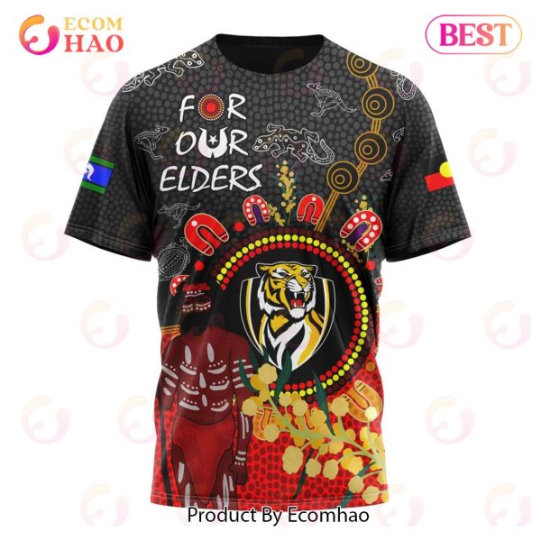 Personalized AFL Richmond Tigers Special Design For NAIDOC Week For Our Elders 3D Hoodie