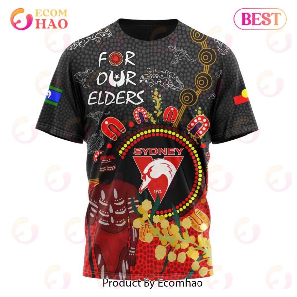 Personalized AFL Sydney Swans Special Design For NAIDOC Week For Our Elders 3D Hoodie