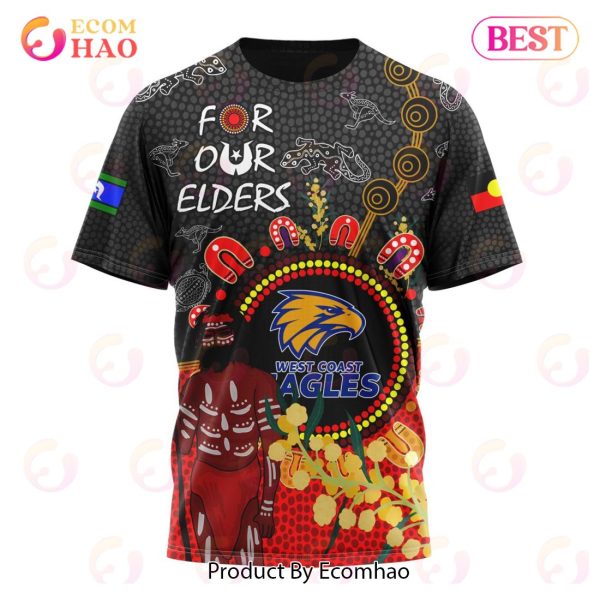 Personalized AFL West Coast Eagles Special Design For NAIDOC Week For Our Elders 3D Hoodie