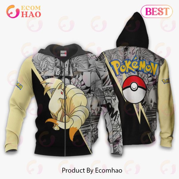 Ninetales Hoodie Custom Anime Pokemon Mix Manga