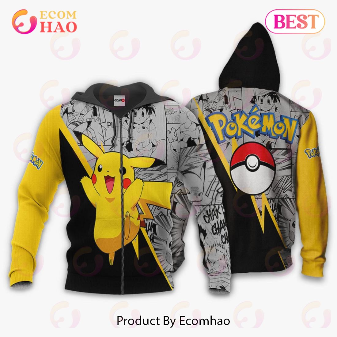 Lucario Zip Hoodie Costume Pokemon