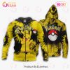 Pikachu Zip Hoodie Pokemon Shirt Anime