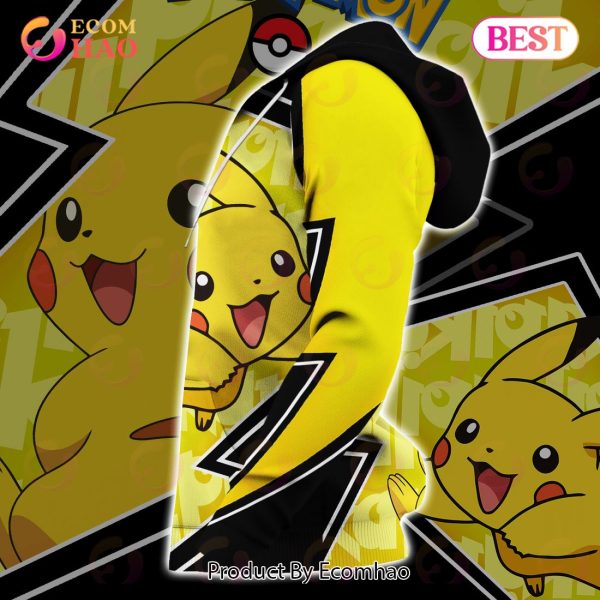 Pikachu Zip Hoodie Pokemon Shirt Anime