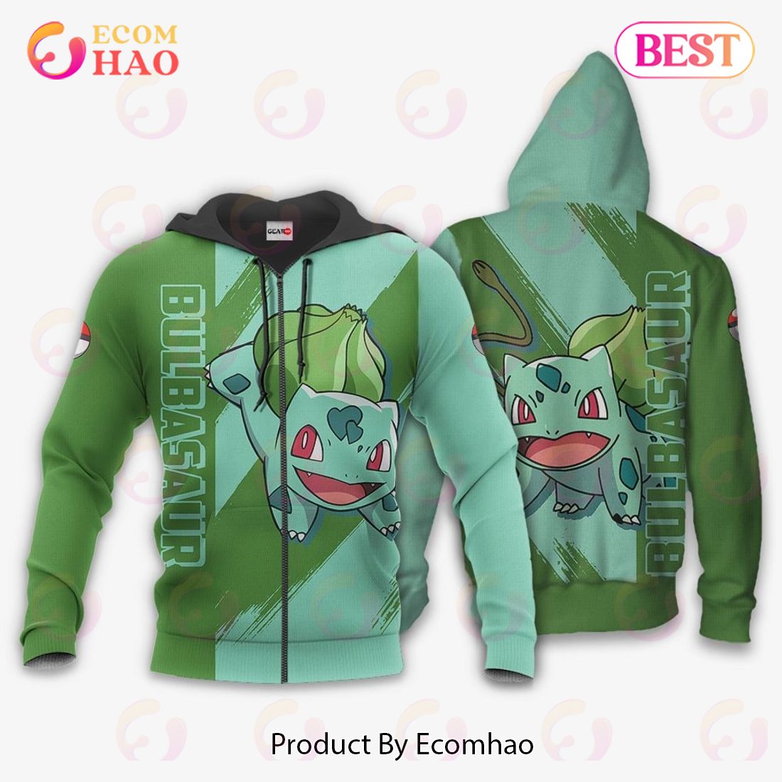 Pokemon Dragonite Hoodie Custom Anime Zip Jacket
