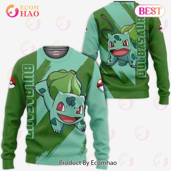 Pokemon Bulbasaur Hoodie Custom Anime Zip Jacket