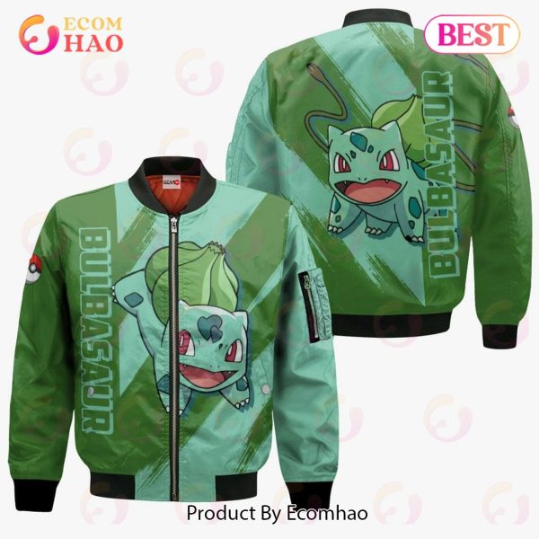 Pokemon Bulbasaur Hoodie Custom Anime Zip Jacket