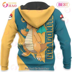 Pokemon Dragonite Hoodie Custom Anime Zip Jacket