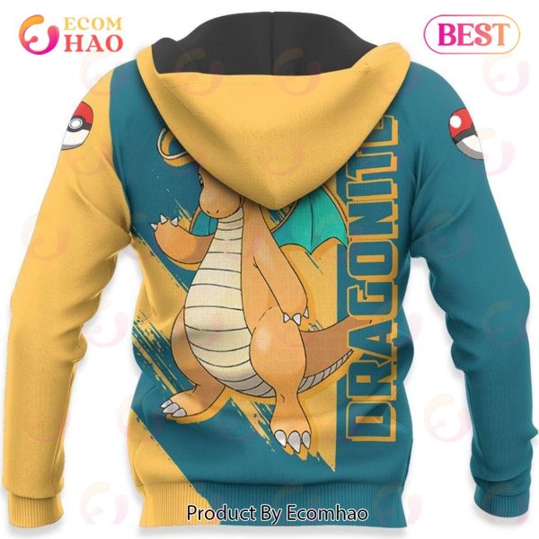 Pokemon Dragonite Hoodie Custom Anime Zip Jacket