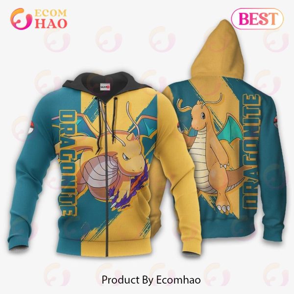 Pokemon Dragonite Hoodie Custom Anime Zip Jacket