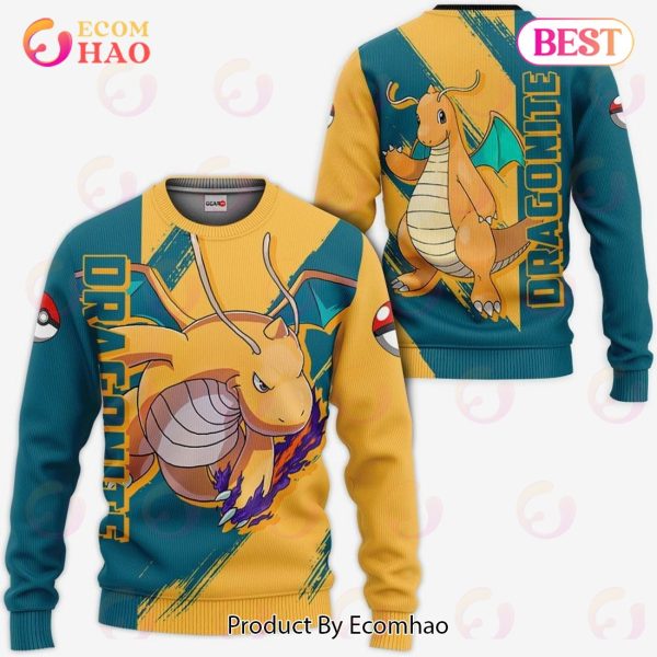 Pokemon Dragonite Hoodie Custom Anime Zip Jacket