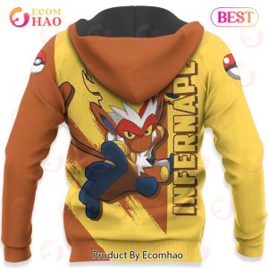 Pokemon Infernape Hoodie Custom Anime Zip Jacket