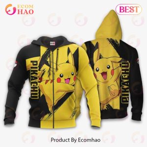 Pokemon Pikachu Hoodie Custom Anime Zip Jacket