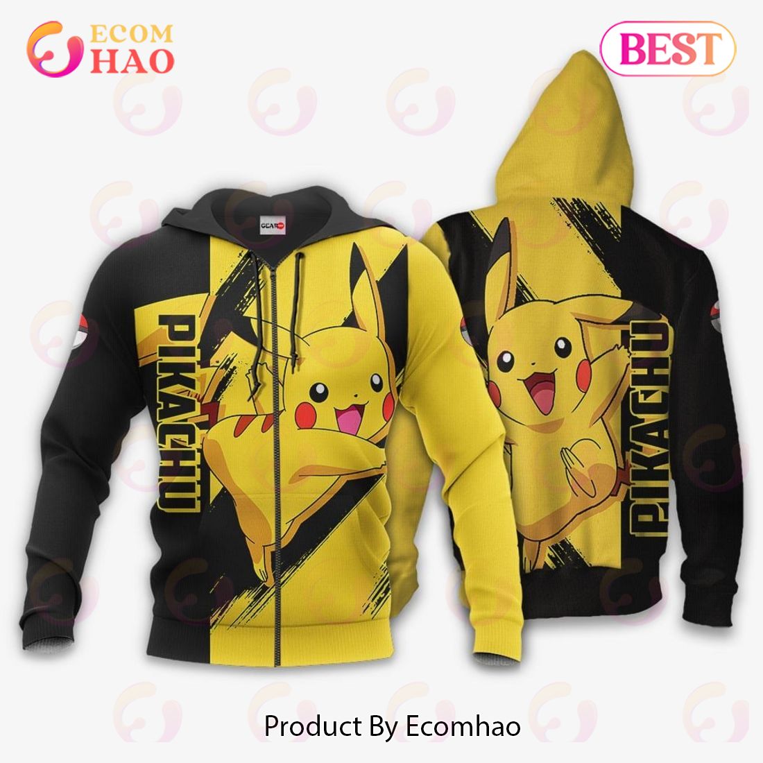 Pokemon Gardevoir Hoodie Custom Anime Zip Jacket