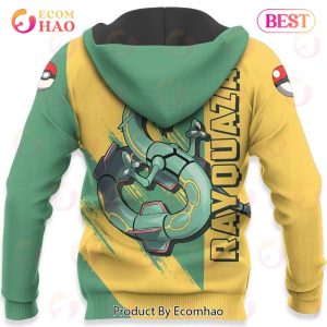 Pokemon Rayquaza Hoodie Custom Anime Zip Jacket