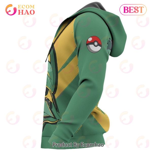 Pokemon Rayquaza Hoodie Custom Anime Zip Jacket