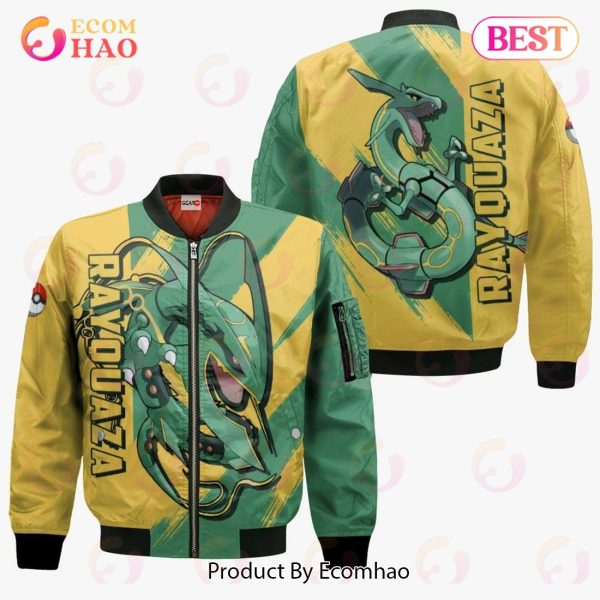 Pokemon Rayquaza Hoodie Custom Anime Zip Jacket