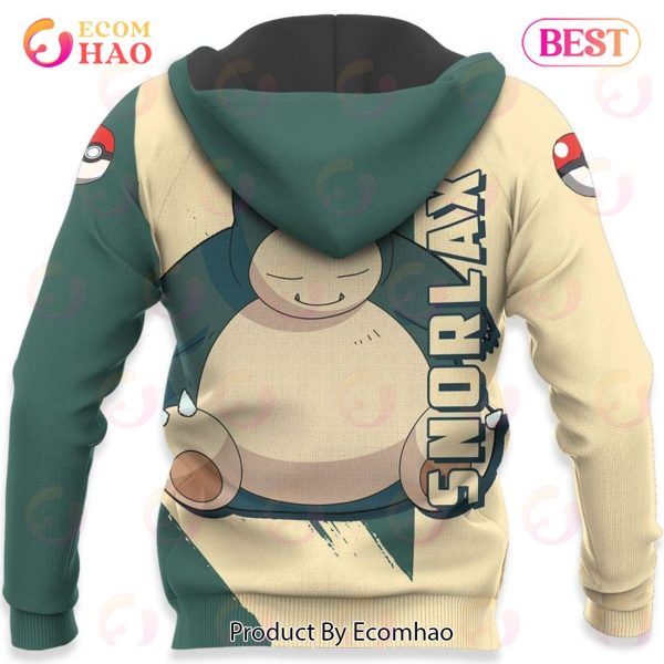 Pokemon Snorlax Hoodie Custom Anime Zip Jacket
