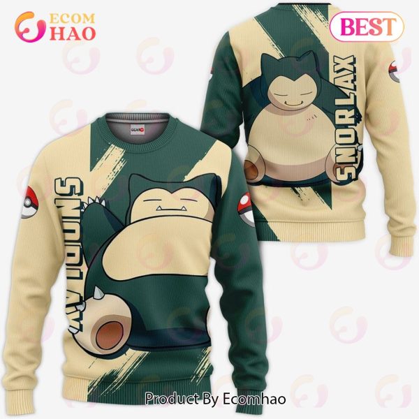 Pokemon Snorlax Hoodie Custom Anime Zip Jacket