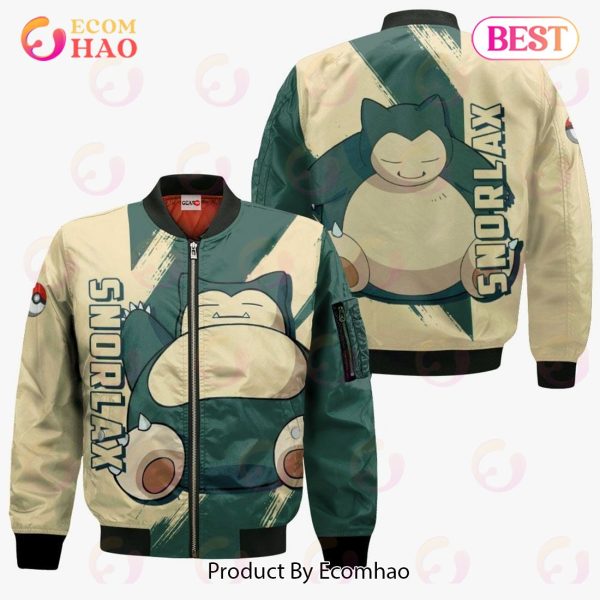 Pokemon Snorlax Hoodie Custom Anime Zip Jacket