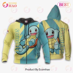 Pokemon Squirtle Hoodie Custom Anime Zip Jacket