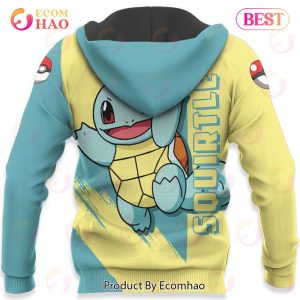 Pokemon Squirtle Hoodie Custom Anime Zip Jacket