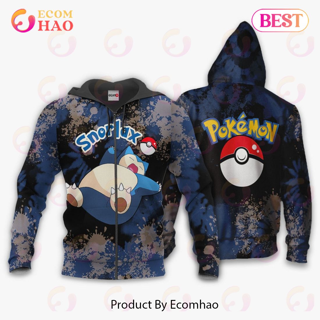 Squirtle Zip Hoodie Custom Pokemon Shirt Anime Merch