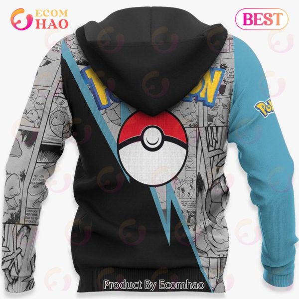 Squirtle Hoodie Custom Anime Pokemon Mix Manga