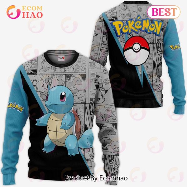 Squirtle Hoodie Custom Anime Pokemon Mix Manga