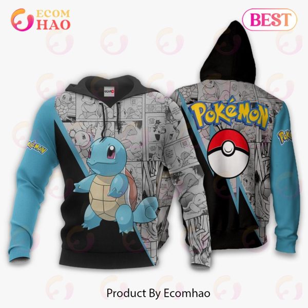 Squirtle Hoodie Custom Anime Pokemon Mix Manga