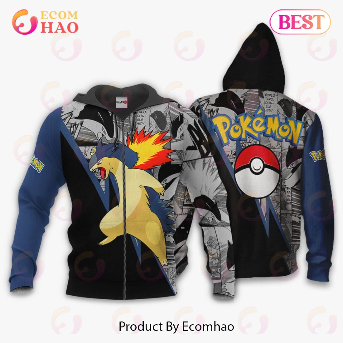 Tyranitar Zip Hoodie Costume Pokemon